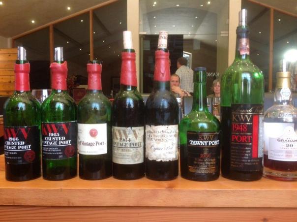 Old & comforting KWV Port-styles & a 20 year old Grahams Tawny